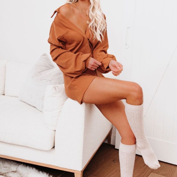 Vici Taste of Honey Collared Romper - Rust - Picture 4 of 4